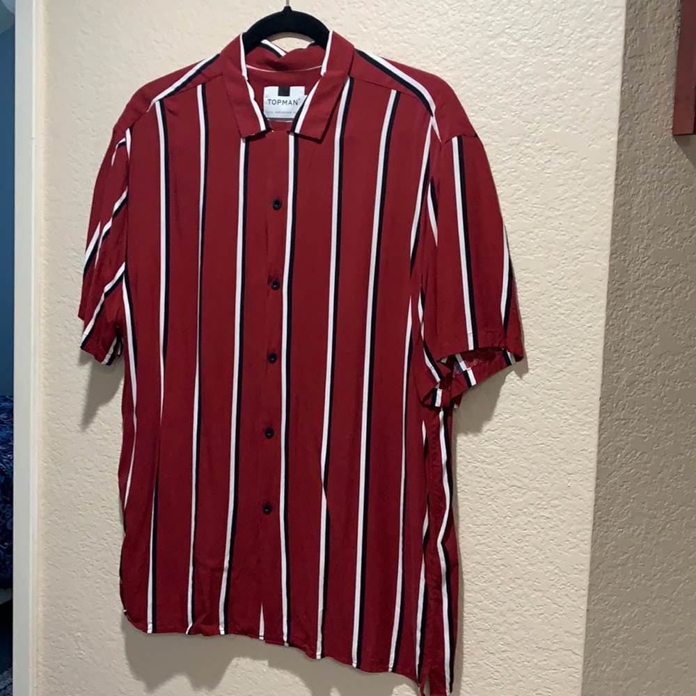 🔹TOP MAN Mens Button Down Shirt